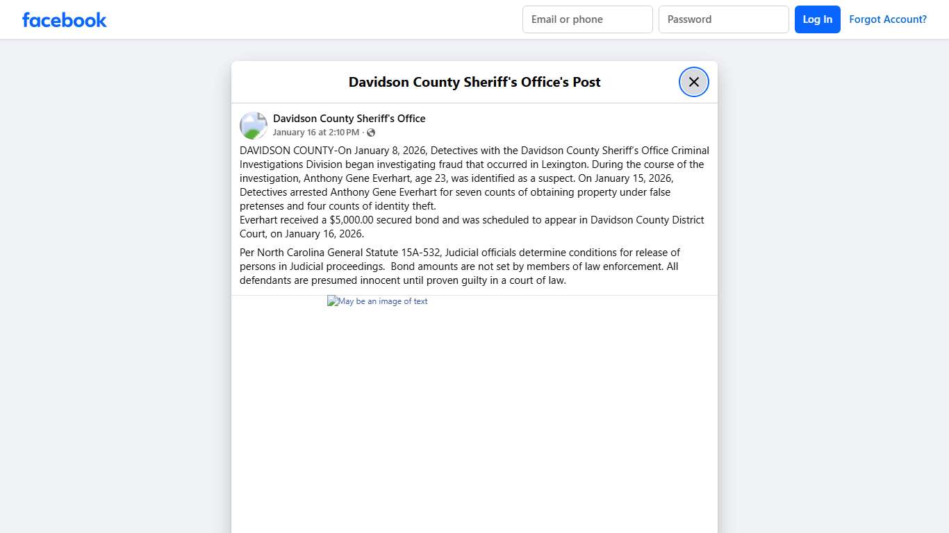 DAVIDSON COUNTY-On... - Davidson County Sheriff's Office Facebook